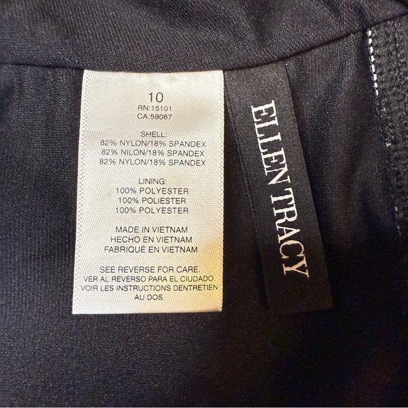 Ellen Tracy Leopard Animal Print One Piece Swimsuit High Neck Size 10 NWT - Picture 6 of 6